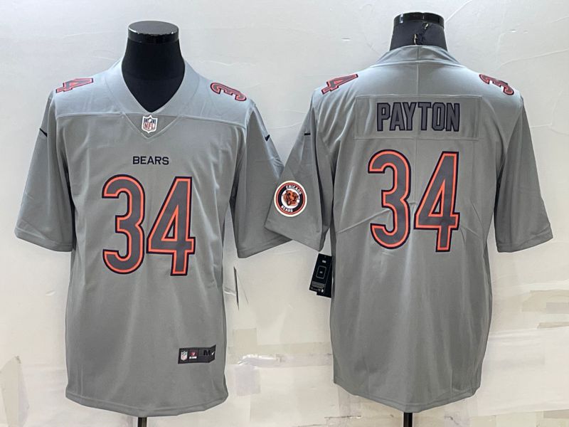 Men Chicago Bears #34 Payton Grey 2022 Nike Limited Vapor Untouchable NFL Jersey